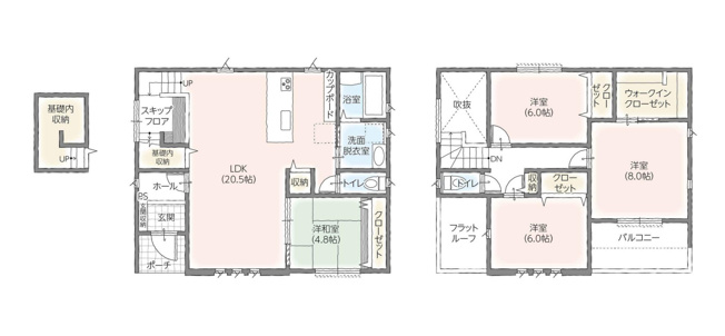 【間取り】 | 前橋市青柳町　2号棟
