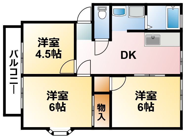 モアクレスト早野の間取り
