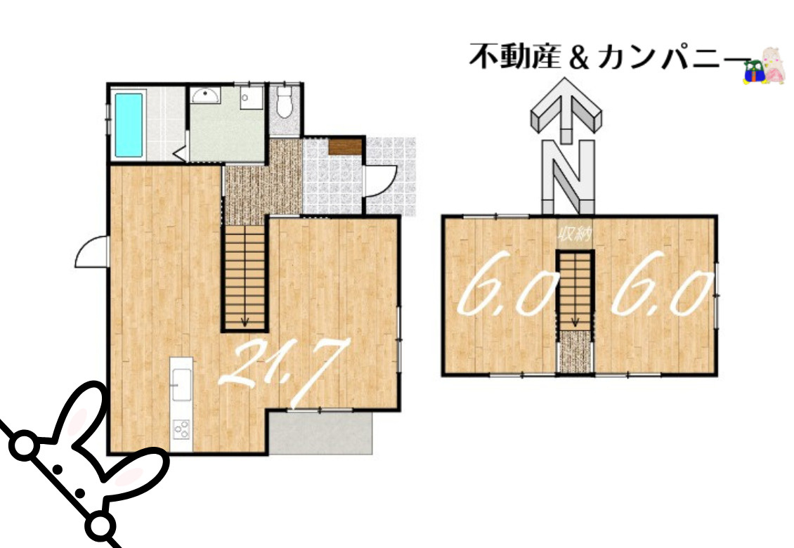 土居町の中古戸建の間取り