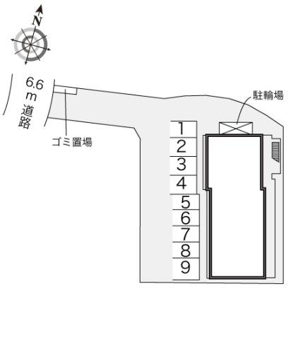 【駐車場】 | レオパレスｃｒｏｓｓ　ｗｉｎｇ