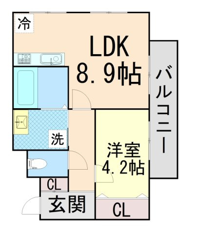 芦屋リバーウエストマンションの間取り