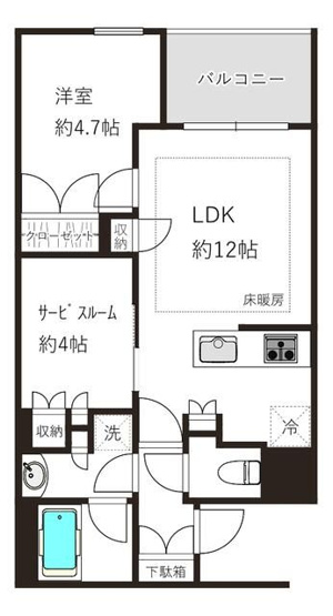 【間取り】 | サンウッド浜田山