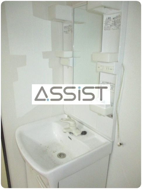 鴨下コーポラスの独立洗面台