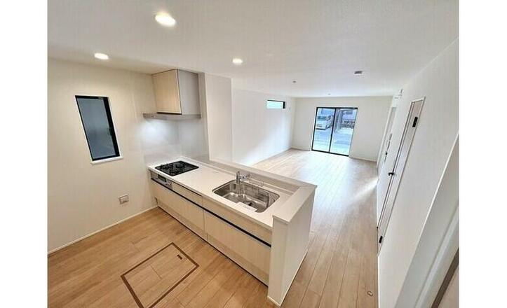 【仲介手数料無料／あま市】リナージュあま市七宝町川部屋敷代第1期　全1棟　新築戸建の居間・リビング