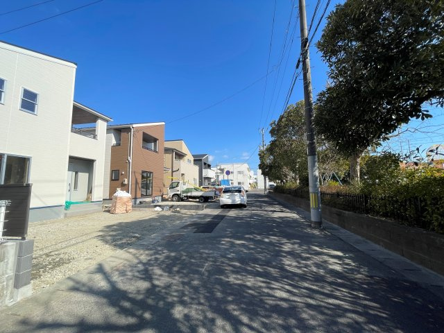 新築戸建・新築建売　いわき市平倉前1期　平第三小・平第三中の前面道路含む現地写真