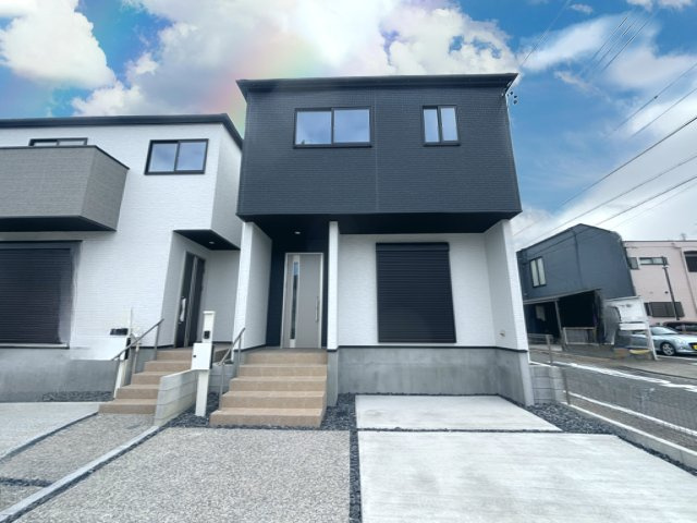 【仲介手数料無料／中川区】Terrechez名古屋市中川区打中3期　全3棟　新築戸建①の外観パース