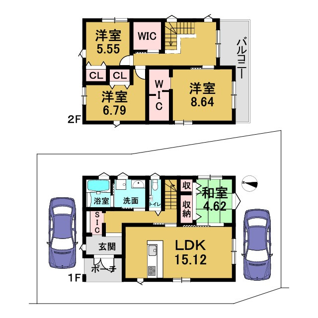 中古戸建　中矢田町才ノ溝の間取り