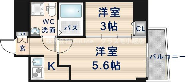 セレニテ上町台の間取り
