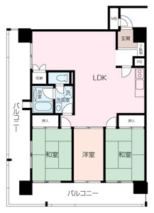 3LDKの間取りはファミリー層に人気のある間取りです。