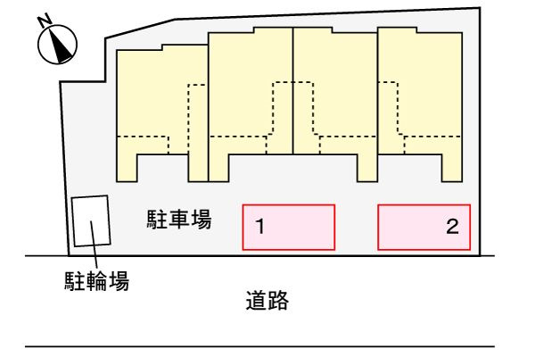 メゾン・ジョワエイトの駐車場