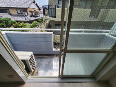 嵯峨野レジデンスのバルコニー