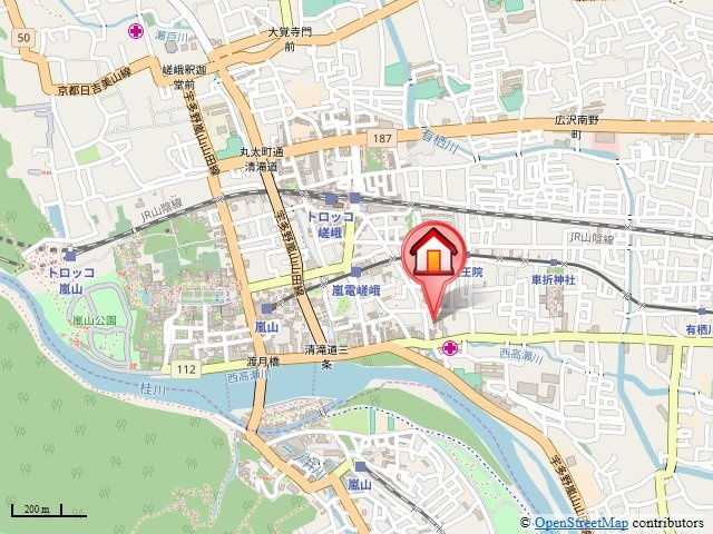 嵯峨野レジデンスの地図