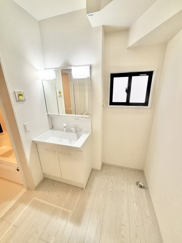 【仲介手数料無料／中川区】Terrechez名古屋市中川区打中3期　全3棟　新築戸建③の独立洗面台
