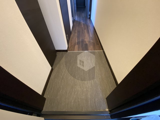 ラージヒル長瀬EASTの玄関