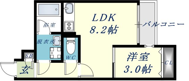 ラージヒル長瀬EASTの間取り