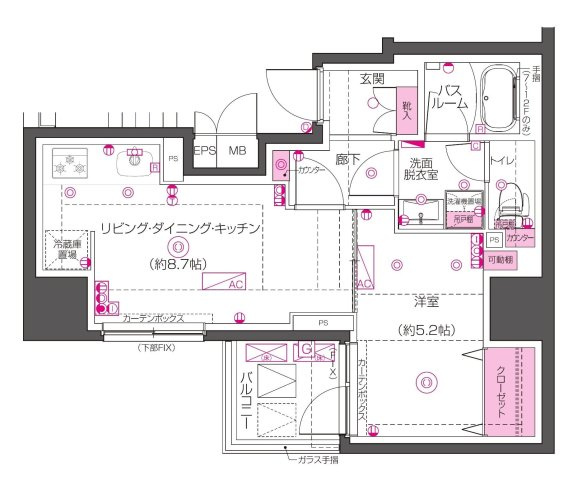 ズーム秋葉原ノースの間取り