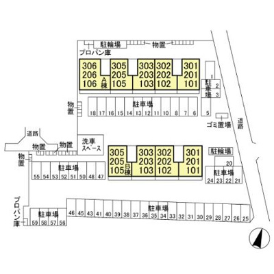 【区画図】 | グランビューコート Ｂ