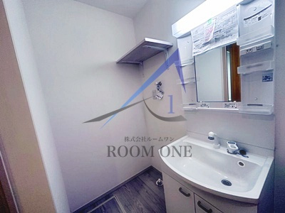 MELDIA西新井Ⅴの洗面所|洗面台です。