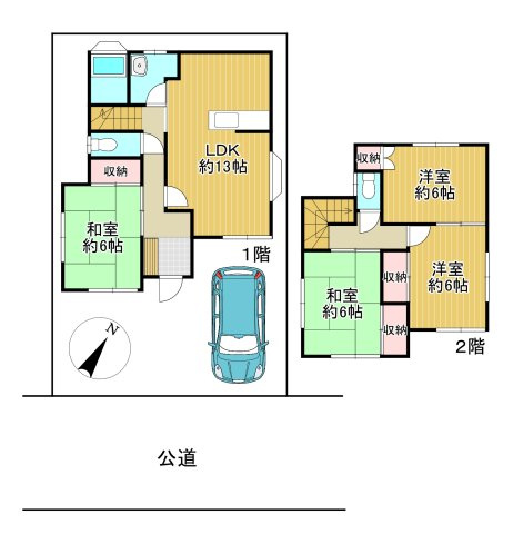 【間取り】 | 熊谷市拾六間　中古住宅
