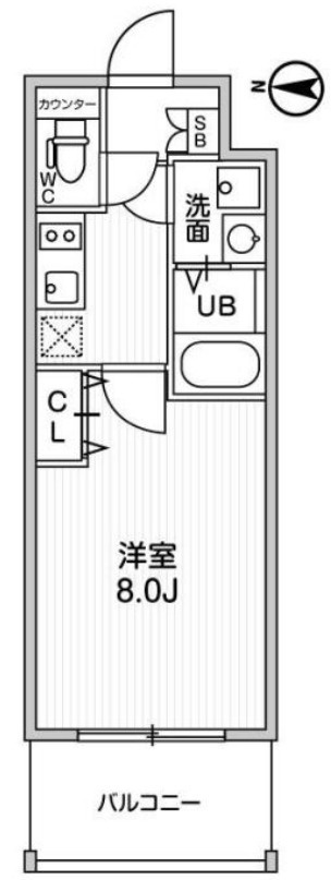 ラドゥセール荒本の間取り