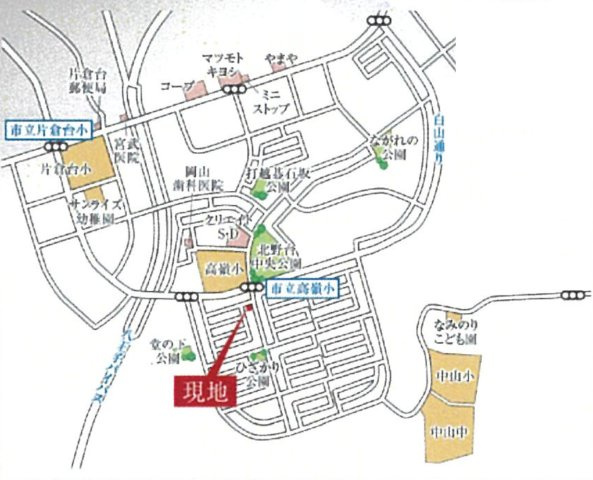 祝：成約済み　八王子市　北野台　新築戸建て　３期の地図|～仲介手数料無料☆八王子ひなた不動産～八王子市北野台　新築戸建て