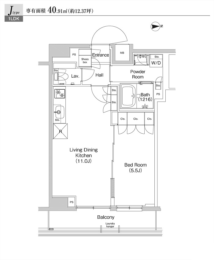 プラウドフラット外神田の間取り