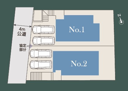 藤沢市辻堂東海岸1丁目　新築戸建　1号棟の区画図|区画図☆