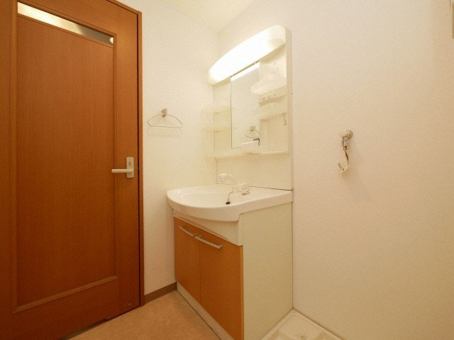 大阪市中央区難波千日前の賃貸マンションの独立洗面台