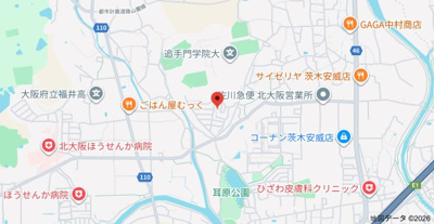 【地図】 | 茨木市西安威一丁目戸建