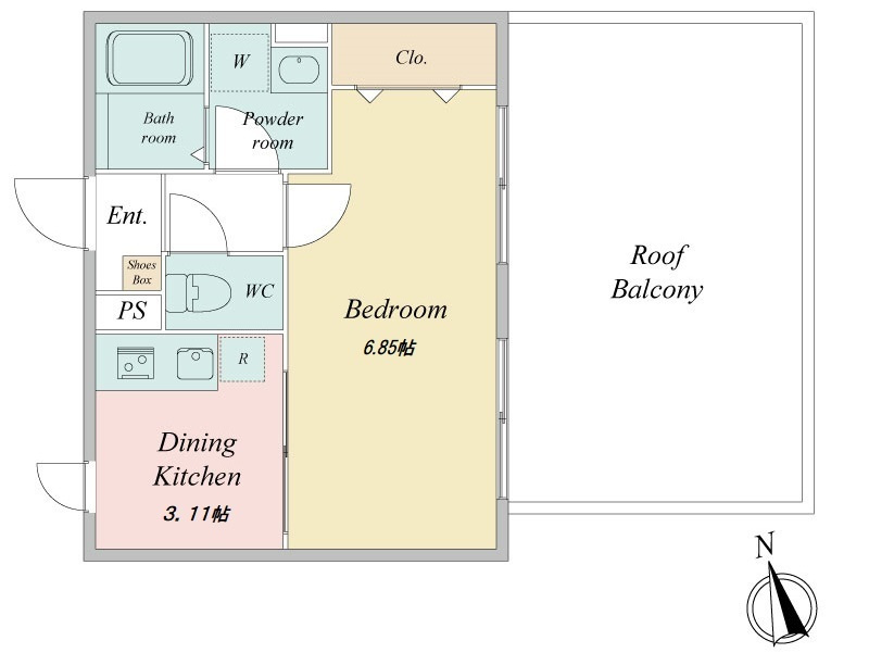 ＬｉｖｅＦｌａｔ国分寺の間取り