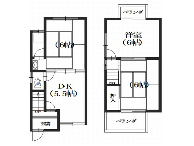 【間取り】 | 山科区御陵荒巻町　中古戸建