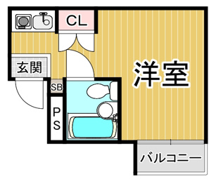 ハイツ甲東パート２の間取り