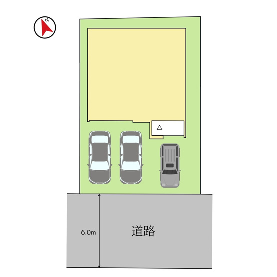 【区画図】 | 【新築分譲住宅　～ LIGARE　リガーレ～　】小白川町5丁目　1期1棟 | 全1棟の分譲住宅です♪