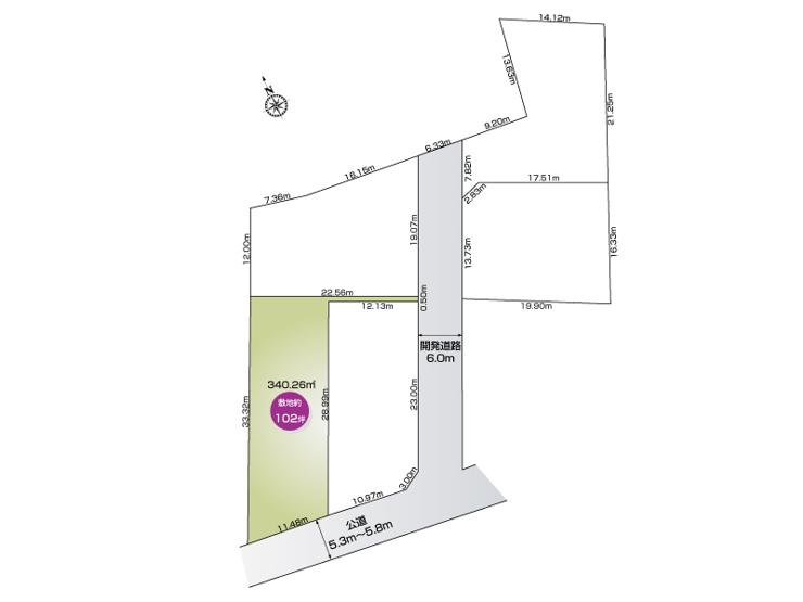 5号地　敷地面積340.26㎡（102.92坪）