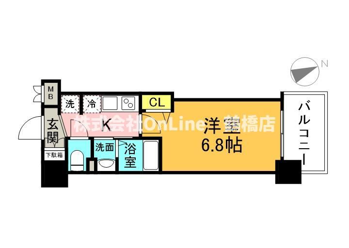 Luxe深江橋Ⅱの間取り