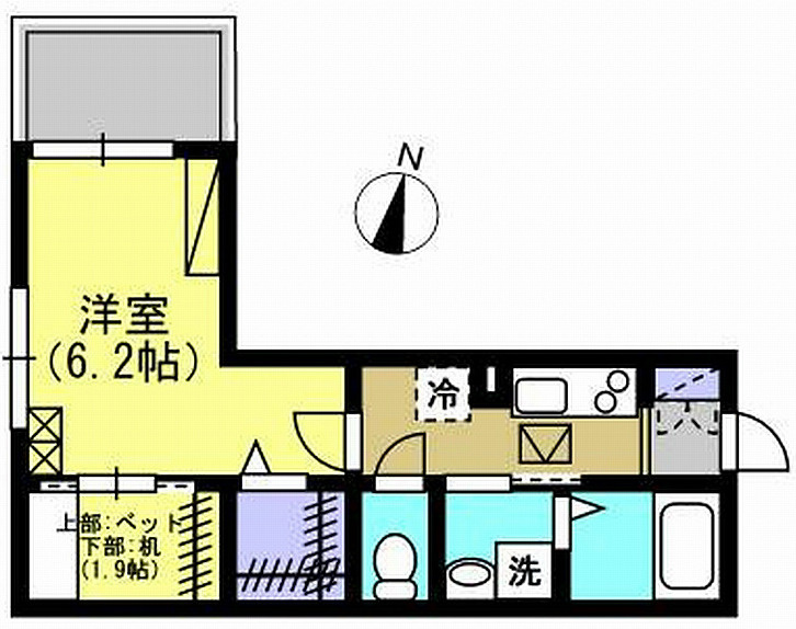 築浅1Kでこのお家賃はおススメです♪