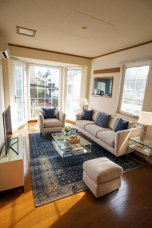 シャンベスカの居間・リビング|CGで家具等を配置したものです。実際に家具等は含まれません。