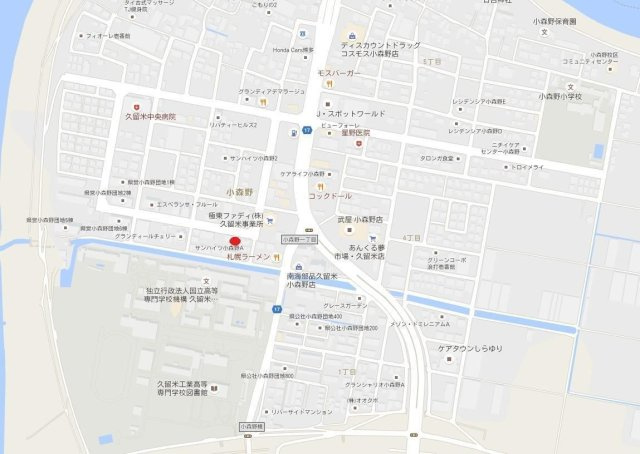 サンハイツ小森野Ａの地図