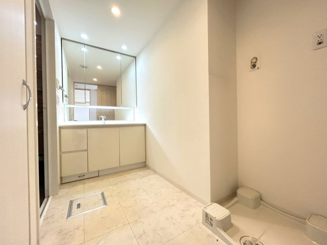 千里中央エアヒルズの浴室|水回りも清潔が保たれています。