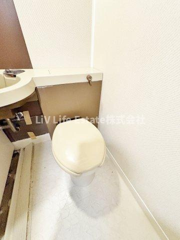 小平市美園町２丁目の賃貸マンションのトイレ