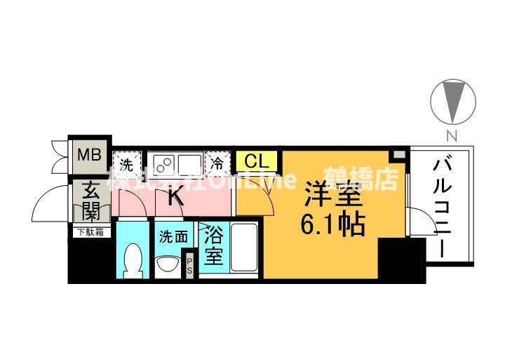 アドバンス大阪ストーリアの間取り
