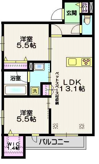 ミレ・ヴェルデの間取り