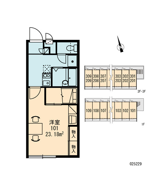 レオパレスMAモールの区画図|画像3