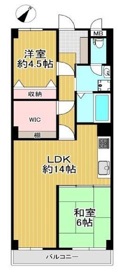 【間取り】 | ライオンズマンション枚方