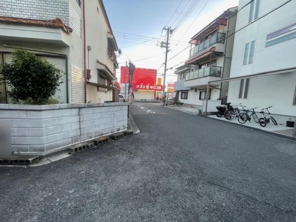 【前面道路含む現地写真】 | 門真市岸和田3丁目　建築条件無し売土地