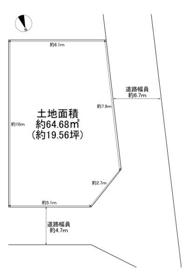 【土地図】 | 門真市岸和田3丁目　建築条件無し売土地