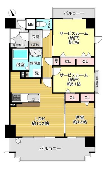 【間取り】 | Mプラザ門真元町