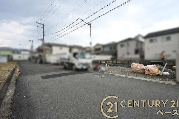 リーブルガーデン南京終町 ２号棟 ／新築一戸建の前面道路含む現地写真|■現地撮影写真■落ち着いた雰囲気の住宅地内です！