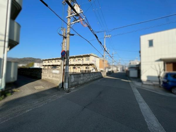 和歌山市市小路　土地の前面道路含む現地写真