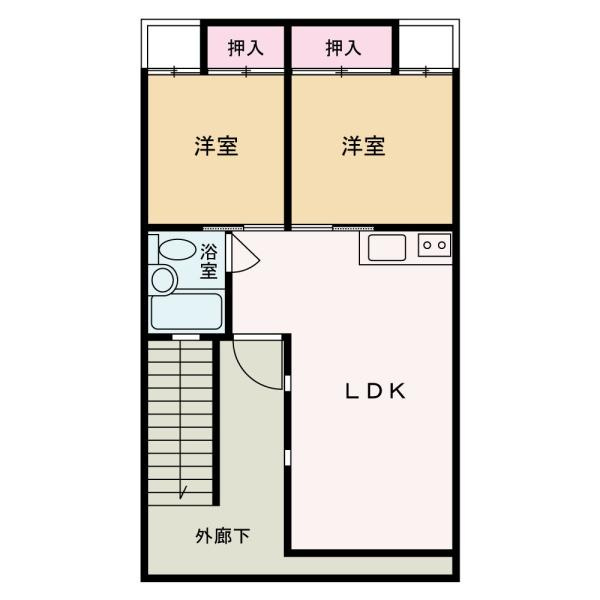 下津町塩津　中古戸建の間取り